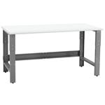 BenchPro Roosevelt Workbench, Cleanroom Laminate Top, 1,200 lb Cap., Gray